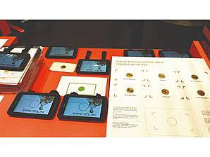Dorengo Handheld Ausgabe und großes NFC Demoboard, das die Benutzung erklärt
