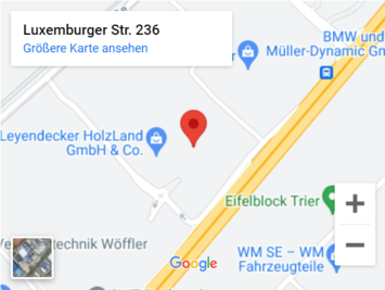 Link zu Google Maps mit der Adresse von Tuomi in Trier