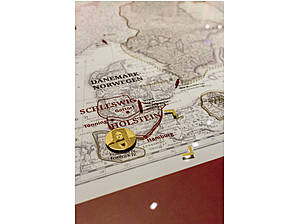 Historische Karte mit NFC Infopunkt für weiterführende Informationen