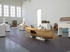 Schiffswrack La Madrague im Schifffahrtsmuseum Mainz