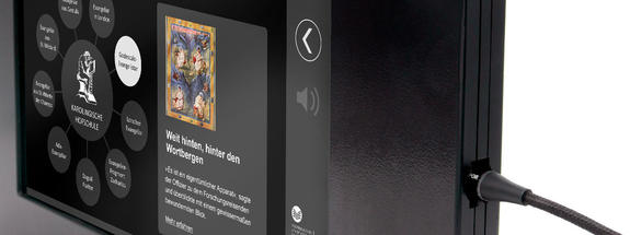 NFC Schilder in der Schatzkammer Trier