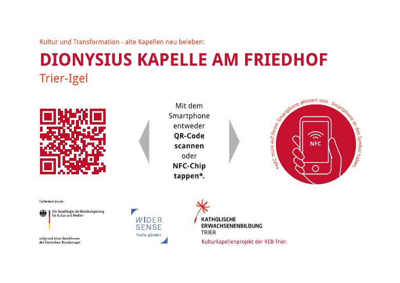 Dorengo Infotafel Dionysius Kapelle am Friedhof