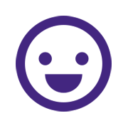 Icon Smiley -  zufriedene Nutzer - zufriedene Partner