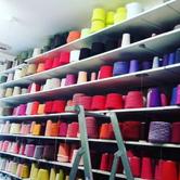Colorful yarn storage